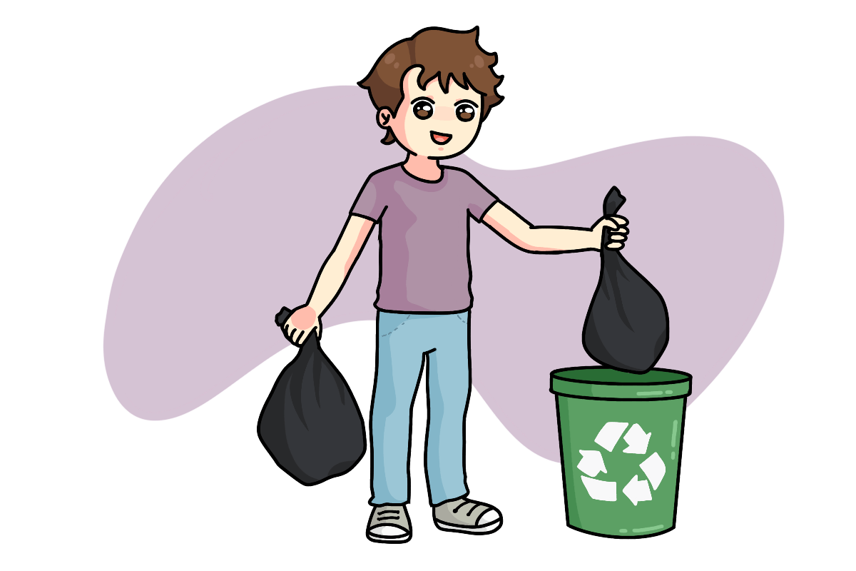 Taking Out the Trash assistive activity