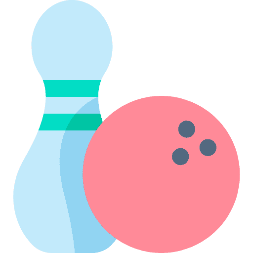 pink bowling background